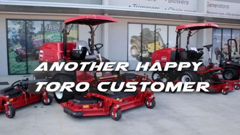 Another Happy TORO Customer